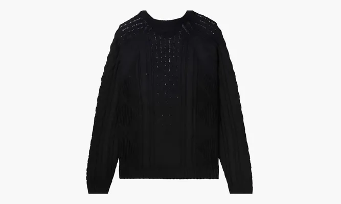 Одежда Nike Cable Knit Sweater «Black» черный