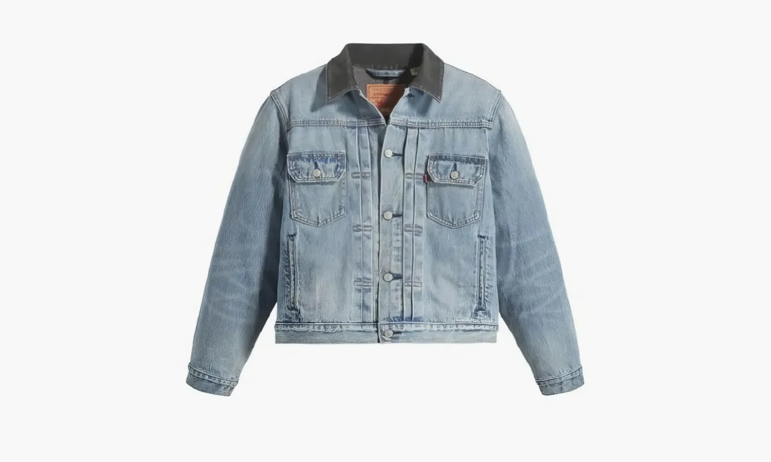 UGG Stussy X Levi's Embossed Praglad Trucker Jacket Stussy Red-blue