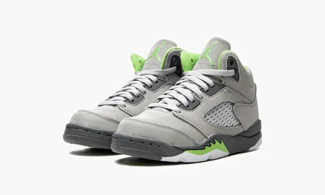 Для самых маленьких Air Jordan 5 Retro PS «Green Bean» серый