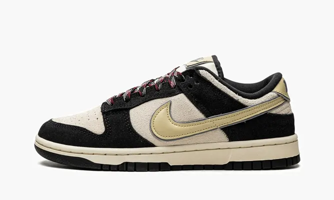 Кроссовки Nike Dunk Low LX WMNS «Black / Cream Suede» бежевый