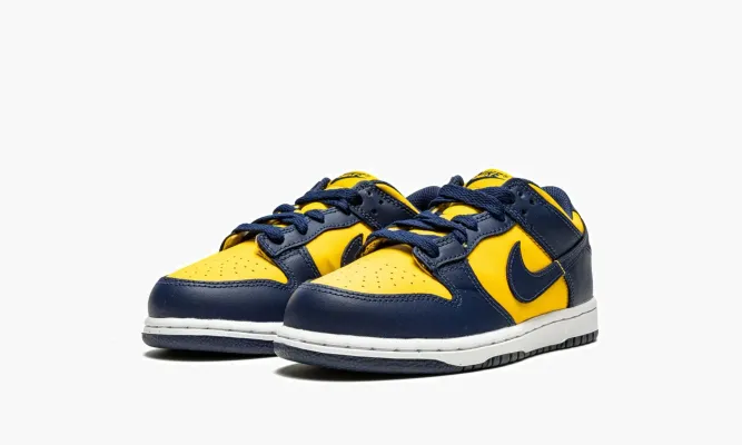 Для самых маленьких Nike Dunk Low PS «Michigan» синий