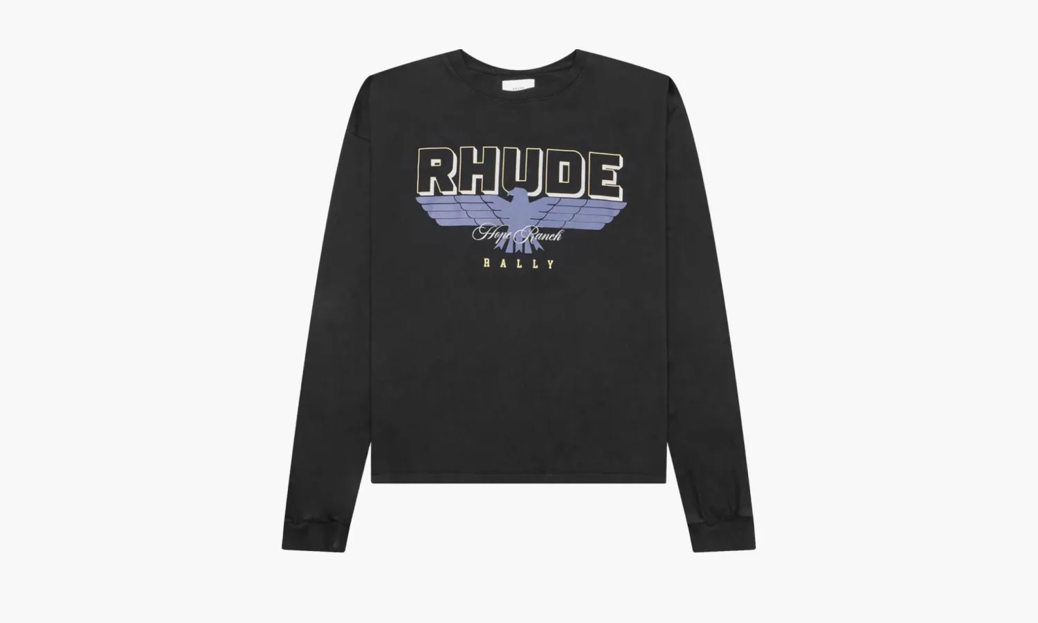 RHUDE Hope Ranch Long-sleeve Tee «Vintage Black»
