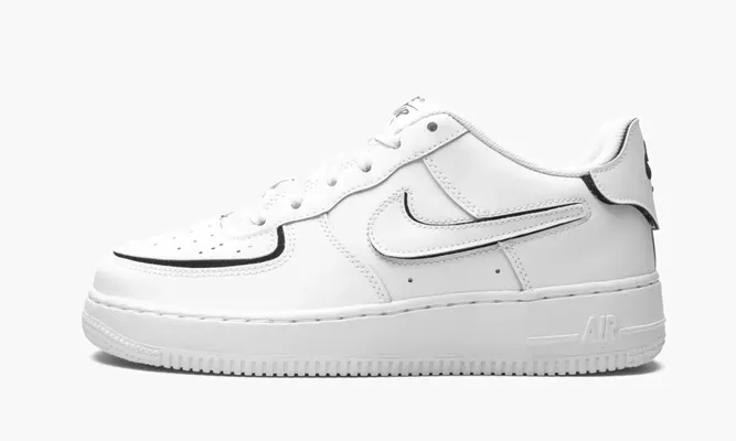 Кроссовки Air Force 1/1 GS «White / Black» белый
