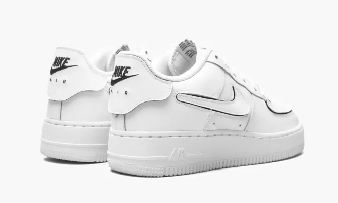 Кроссовки Air Force 1/1 GS «White / Black» белый