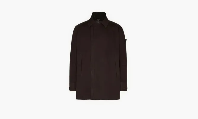 Одежда Stone Island Raso Gommato Double «Brown» коричневый
