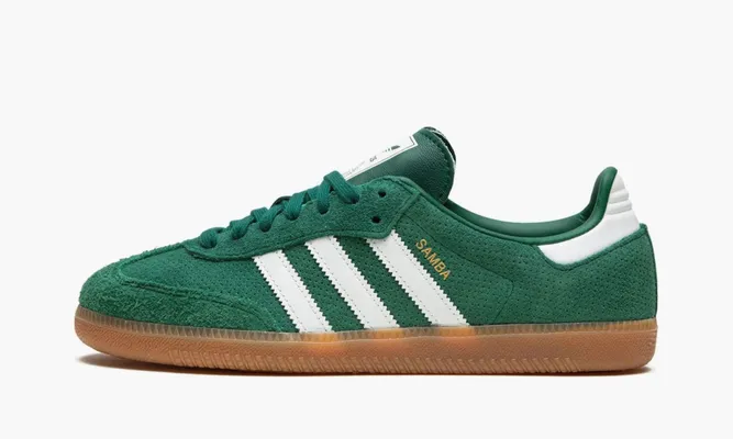 Кроссовки Adidas Samba OG «Collegiate Green Gum» зеленый