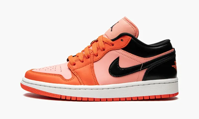 Кроссовки Air Jordan 1 Low WMNS «Orange Black» оранжевый