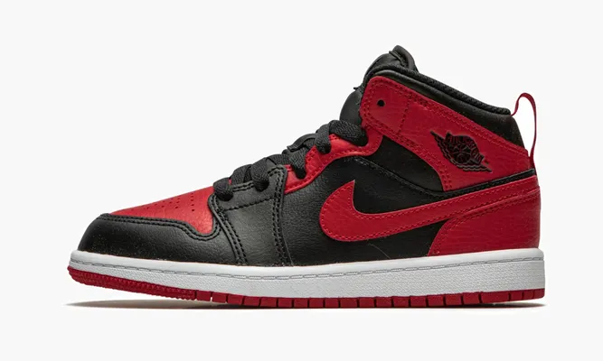 Для самых маленьких Air Jordan 1 Mid PS «Banned 2020» черный