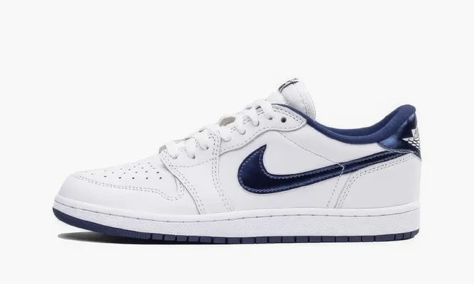 Кроссовки Air Jordan 1 Retro Low 85 «Metallic Blue» синий