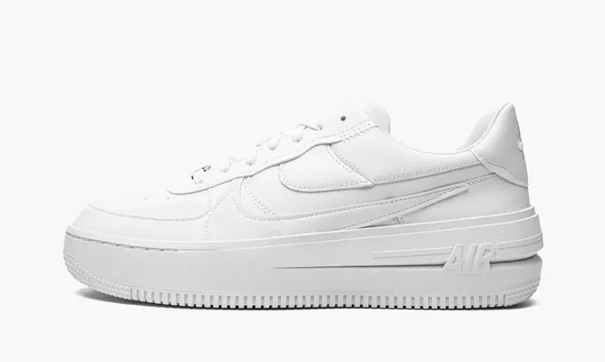 Кроссовки Air Force 1 PLT.AF.ORM MNS WMNS «Triple-White» белый