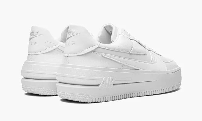 Кроссовки Air Force 1 PLT.AF.ORM MNS WMNS «Triple-White» белый
