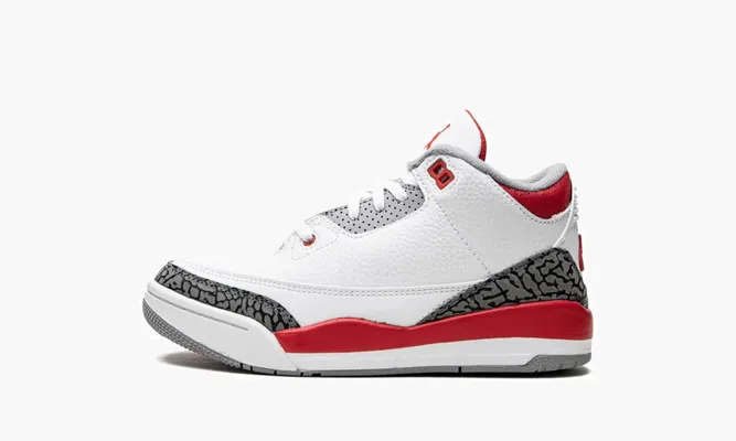 Для самых маленьких Air Jordan 3 Retro PS «Fire Red» белый