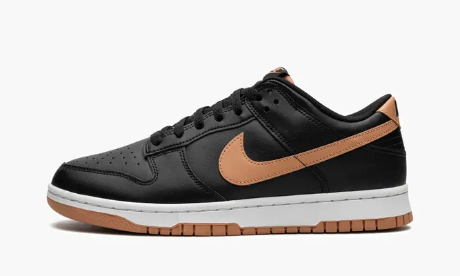 Кроссовки Nike Dunk Low «Black / Amber Brown» черный
