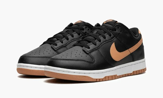 Кроссовки Nike Dunk Low «Black / Amber Brown» черный