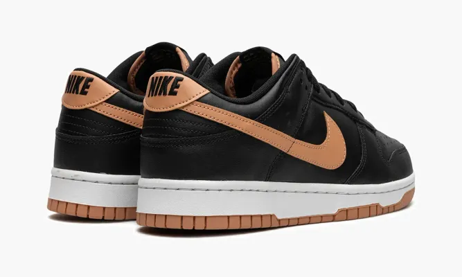 Кроссовки Nike Dunk Low «Black / Amber Brown» черный