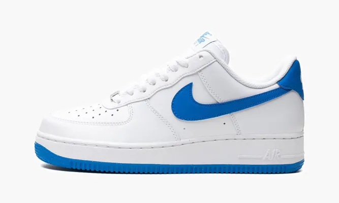 Кроссовки Air Force 1 Low «White / Photo Blue» белый