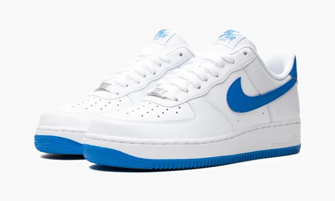 Кроссовки Air Force 1 Low «White / Photo Blue» белый