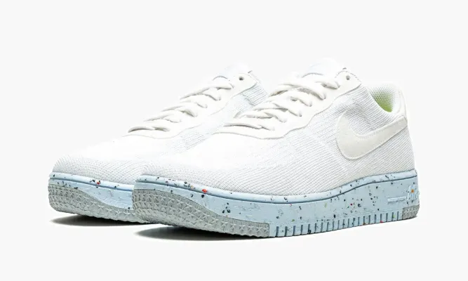 Кроссовки Air Force 1 CRATER FLYKNI MNS WMNS «White» белый