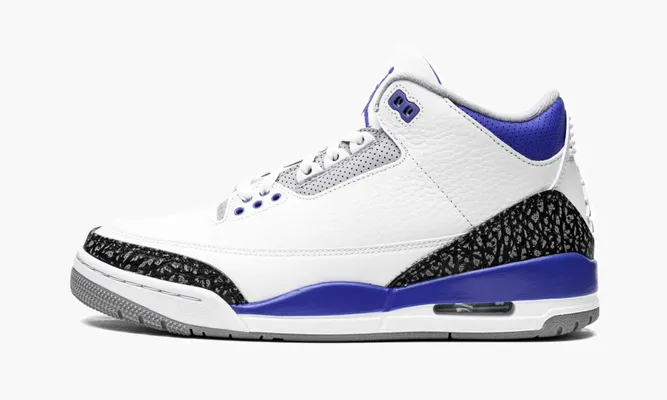 Кроссовки Air Jordan 3 Retro «Racer Blue» белый