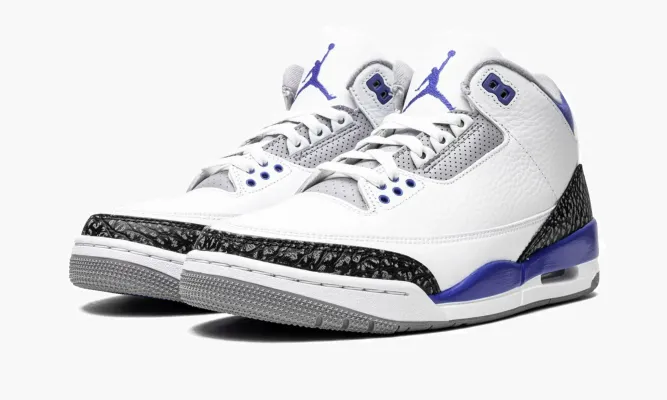 Кроссовки Air Jordan 3 Retro «Racer Blue» белый
