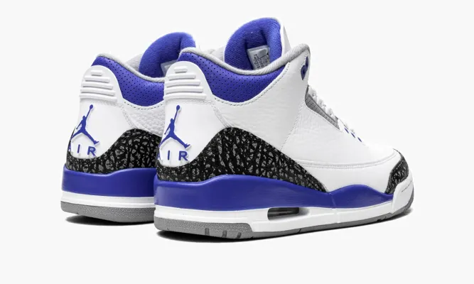 Кроссовки Air Jordan 3 Retro «Racer Blue» белый