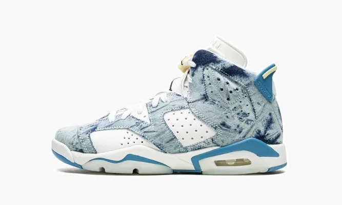 Кроссовки Air Jordan 6 Retro GS «Washed Denim» белый