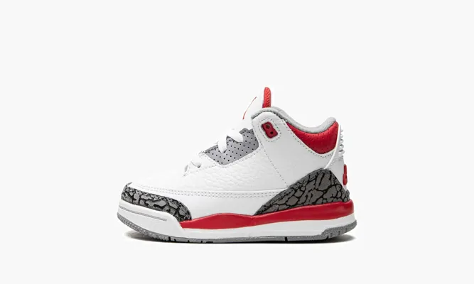 Для самых маленьких Air Jordan 3 Retro TD «Fire Red» белый