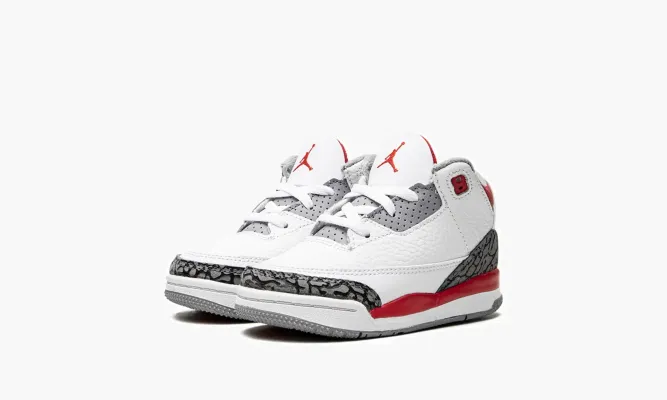 Для самых маленьких Air Jordan 3 Retro TD «Fire Red» белый