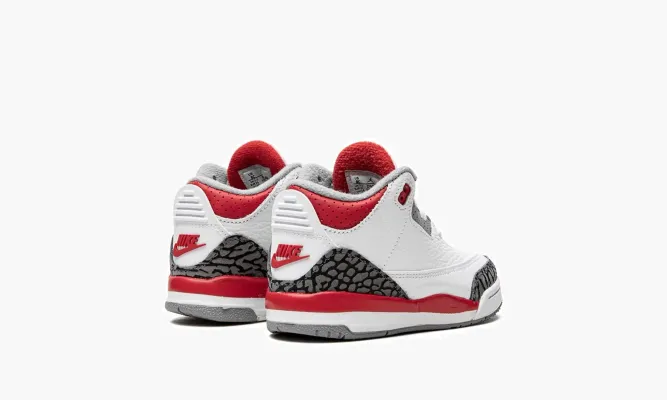 Для самых маленьких Air Jordan 3 Retro TD «Fire Red» белый