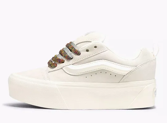 Кроссовки Vans Knu Stack «White Multi-Color Laces» белый