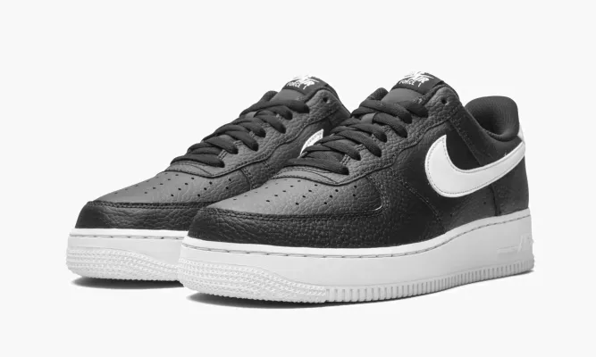 Кроссовки Air Force 1 Low '07 «Black / White» черный
