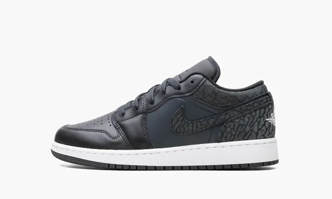 Кроссовки Air Jordan 1 GS «Black Elephant» черный