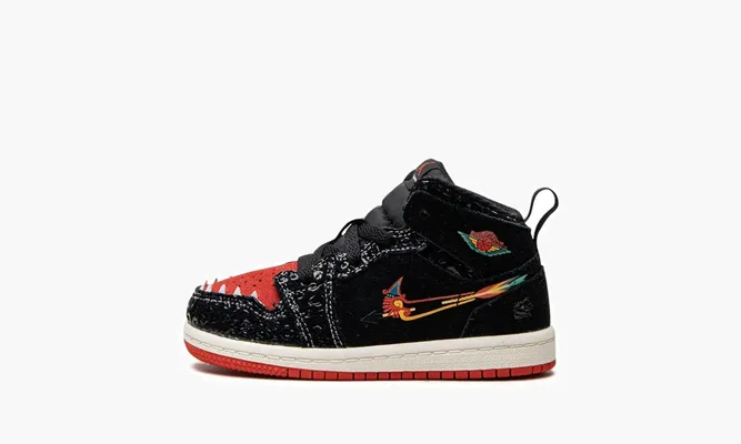 Для самых маленьких Air Jordan 1 Mid SE «Siempre Familia Td» черный