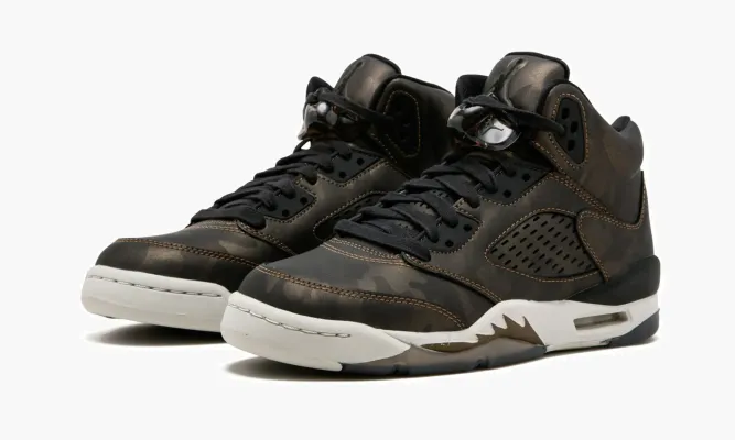 Кроссовки Air Jordan 5 Retro Prem Hc «Camo» черный