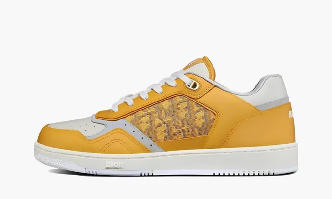 Кроссовки Dior B27 Low «Gold-tone White Grey» желтый