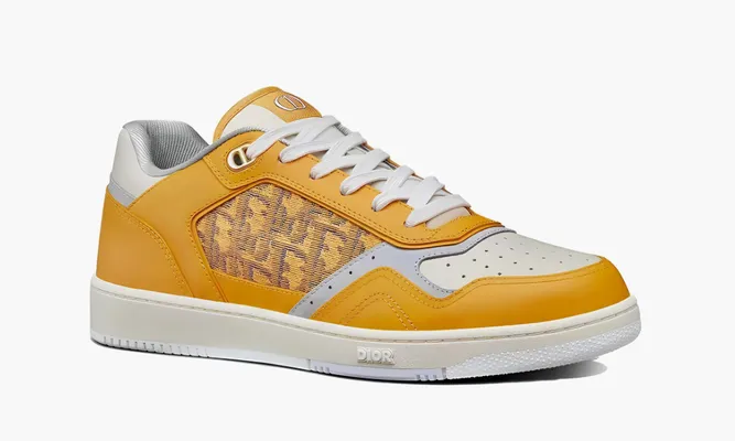 Кроссовки Dior B27 Low «Gold-tone White Grey» желтый