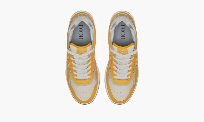 Кроссовки Dior B27 Low «Gold-tone White Grey» желтый