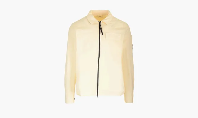 Одежда C.P. Company Zip Up Collared Shirt «Natural» бежевый