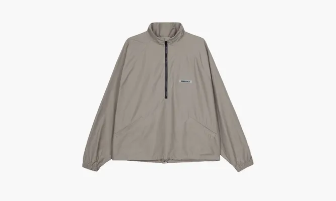 Одежда Fear Of God Essentials Half Zip Track Jacket «Cement» серый