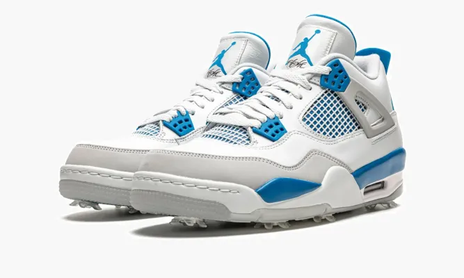 Кроссовки Air Jordan 4 Golf «Military Blue» белый