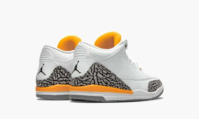 Для самых маленьких Air Jordan 3 PS «Laser Orange» белый