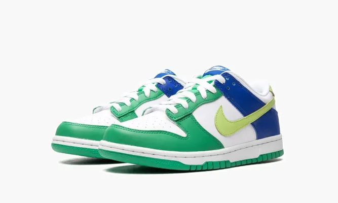 Кроссовки Nike Dunk Low GS «Green / Blue» белый