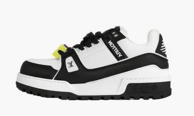 Кроссовки Louis Vuitton Trainer Maxi «Black» черный