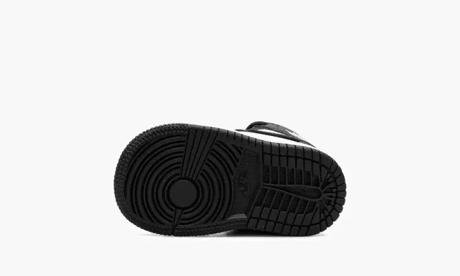 Для самых маленьких Air Jordan 1 Mid TD «Panda Elephant» черный