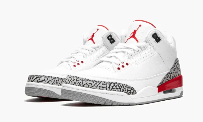 Кроссовки Air Jordan 3 Retro «Katrina / Hall Of Fame» белый