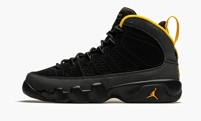 Кроссовки Air Jordan 9 Retro GS «University Gold» черный