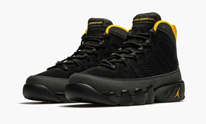Кроссовки Air Jordan 9 Retro GS «University Gold» черный
