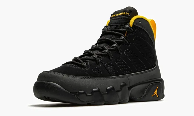 Кроссовки Air Jordan 9 Retro GS «University Gold» черный