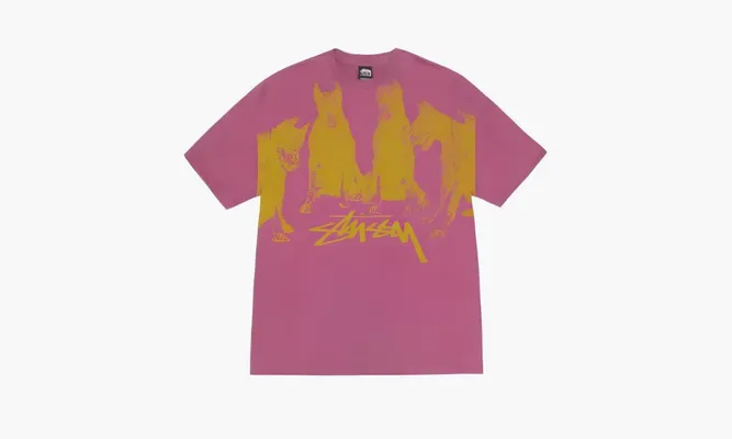 Одежда Stussy Ss24 T-shirt «Pink» розовый