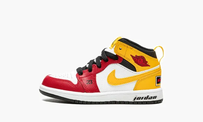Для самых маленьких Air Jordan 1 Mid SE PS «Motorsport» белый